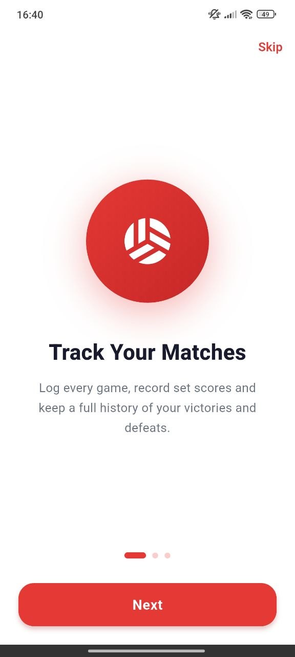 Onboarding screen